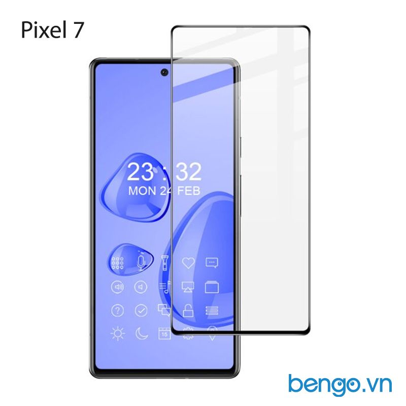 Dán Cường Lực Google Pixel 7 9H 2.5D (viền đen)