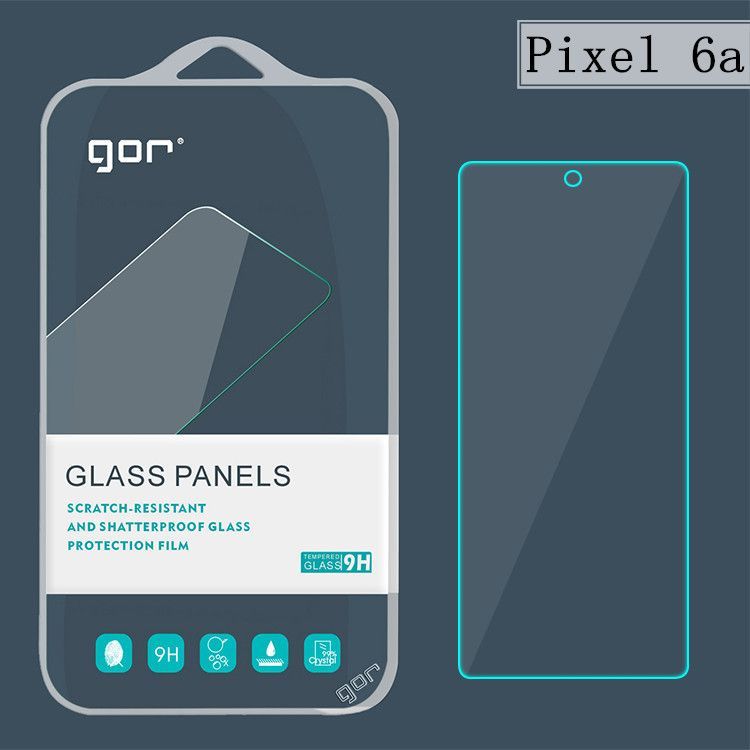 Dán Cường Lực GOR Cho Pixel 6A Trong Suốt 9H 2.5D (Hộp 2 Miếng)