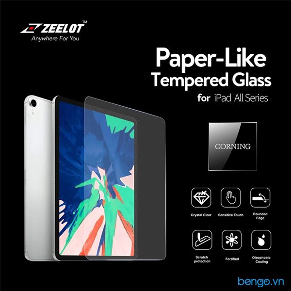 Dán Cường Lực iPad Mini 5 Zeelot PureGlass 2.5D Clear