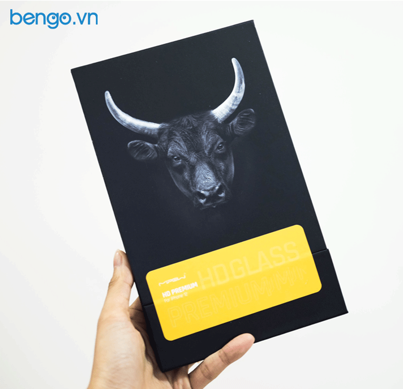 Dán cường lực iPhone 12 Mini MIPOW Kingbull HD (2.7D) Premium Full viền đen