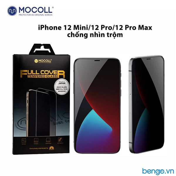 Dán màn hình cường lực iPhone 12 Mini/12 Pro/12 Pro Max MOCOLL chống nhìn trộm