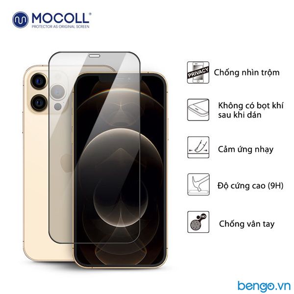 Dán màn hình cường lực iPhone 12 Mini/12 Pro/12 Pro Max MOCOLL chống nhìn trộm