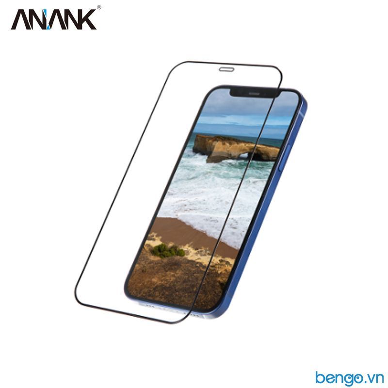 Dán Cường Lực iPhone 12 Pro Max ANANK 2.5D Full Viền Đen