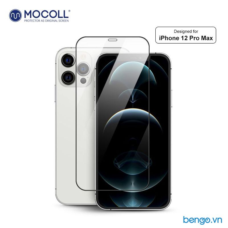 Dán cường lực iPhone 12 Pro Max MOCOLL 2.5D Full màn hình