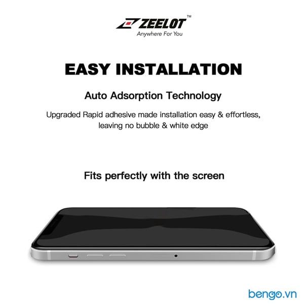 Dán Cường Lực iPhone 12 Pro Max/iPhone 12 Pro/iPhone 12/iPhone 12 Mini Zeelot PureGlass HD Clear (có lưới loa)