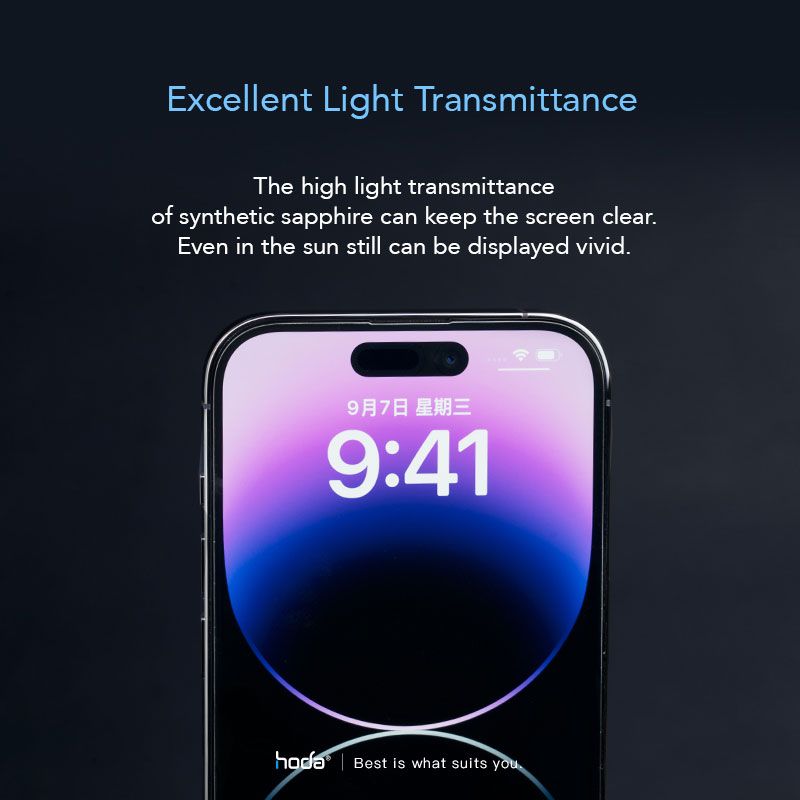 Dán Cường Lực HODA Sapphire iPhone 14 Pro/14 Pro Max Với Dust-Free Helper