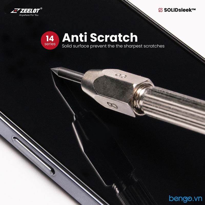 Dán Cường Lực Chống Vân Tay iPhone 14 Pro Max SOLIDSLEEK ZEELOT