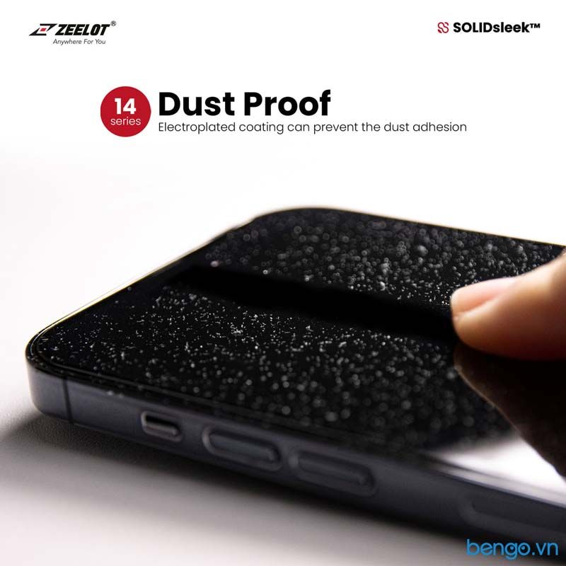 Dán Cường Lực Chống Vân Tay iPhone 14 Pro Max SOLIDSLEEK ZEELOT