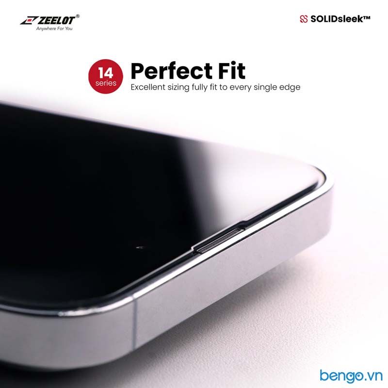 Dán Cường Lực Chống Vân Tay iPhone 14 Pro Max SOLIDSLEEK ZEELOT
