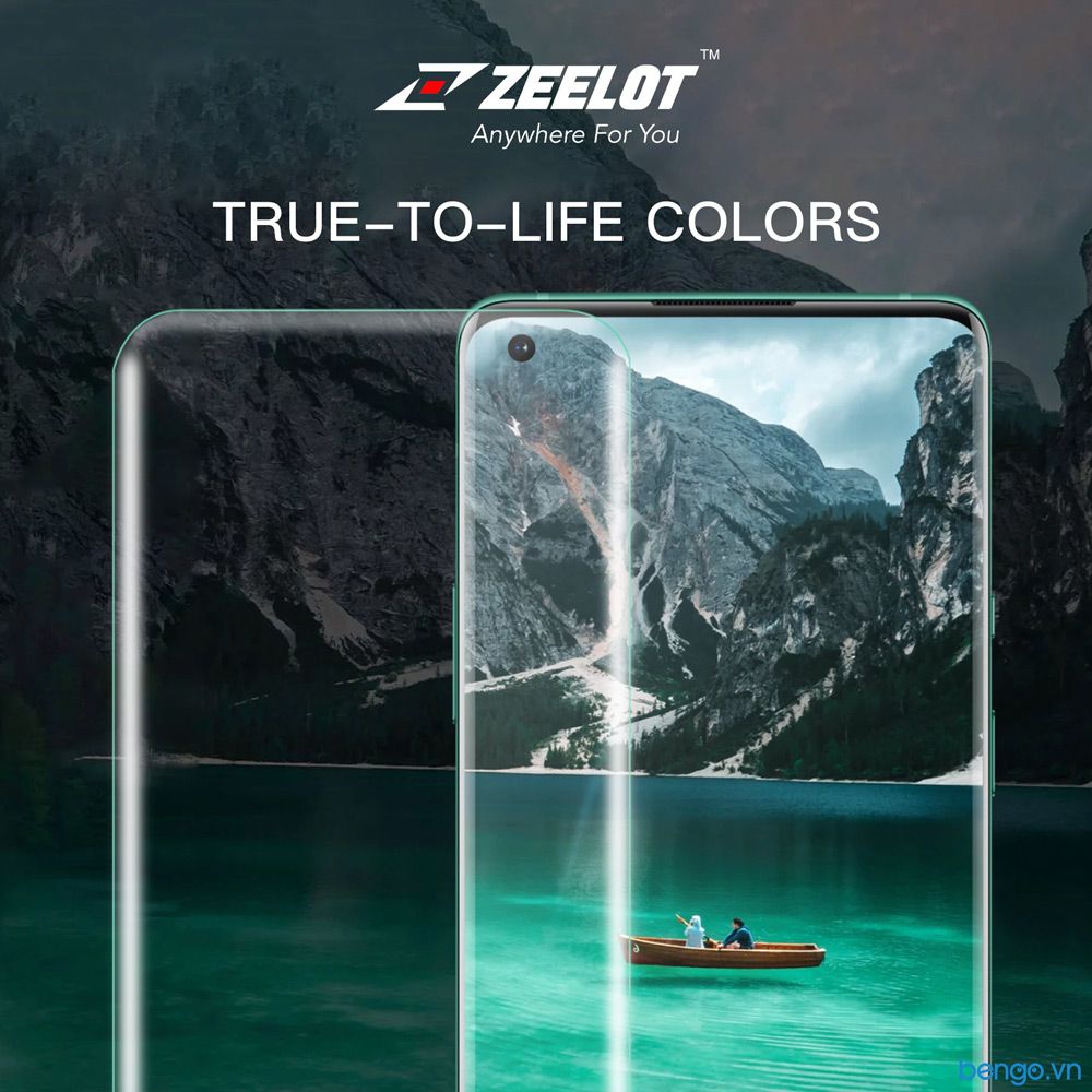 Dán Cường Lực OnePlus 8 Pro Loca UV Zeelot PureGlass 3D Clear