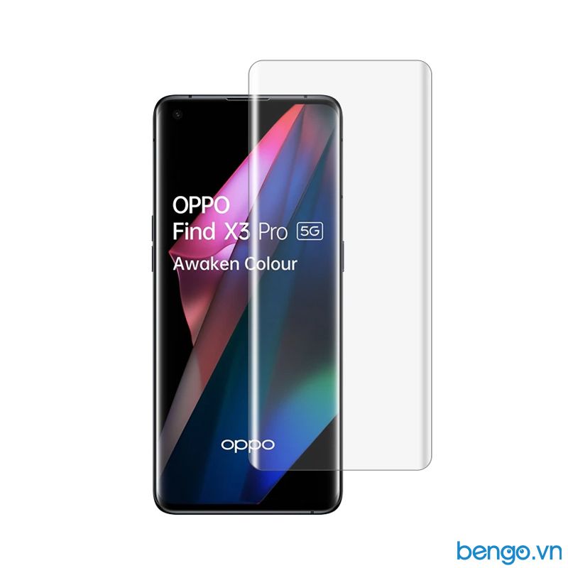 Dán Cường Lưc UV OPPO Find X3 Pro/Find X3 9H Siêu Mỏng