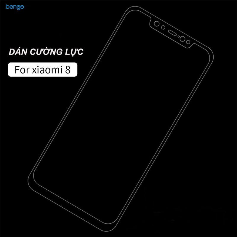 Dán cường lực Xiaomi Mi 8 Full màn hình