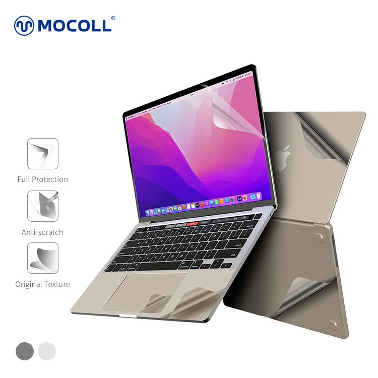 Bộ Dán Full MacBook Air M2 MOCOLL 5 In 1 Diamond Series