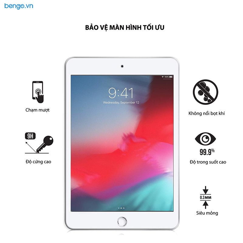 Dán cường lực iPad Mini 4/5 9H 2.5D Aibili