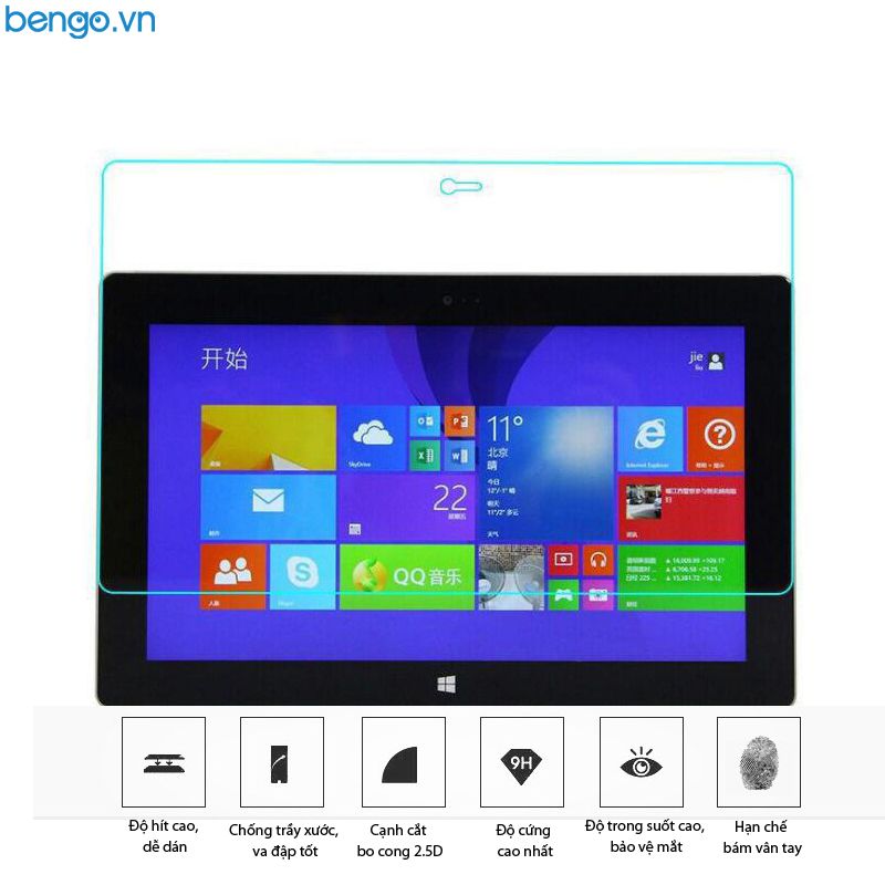 Dán màn hình cường lực Microsoft Surface Pro 4/5/6 9H Pro