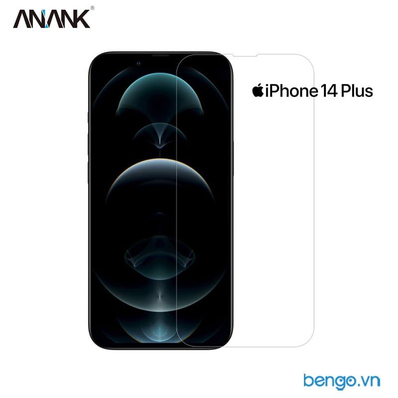 Cường Lực Không Viền IPhone 14/14 Plus/14 Pro/14 Pro Max ANANK Full Clear