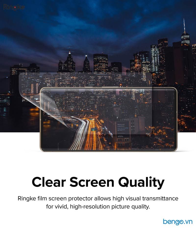 Dán Full Màn Hình Google Pixel 7 Pro RINGKE Dual Easy Film (Hộp 2 Miếng)