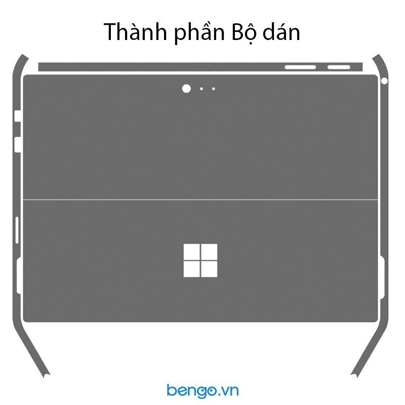Dán mặt lưng và viền Surface Pro 7/6/5/4 Aluminum skin