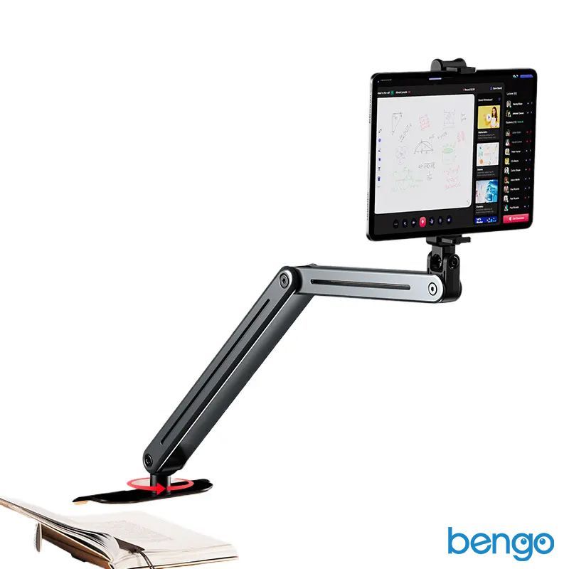 Giá đỡ xem phim kê đầu giường, sofa 3 in 1 360 dùng cho iPad/Tablet/điện thoại hiệu Zaki