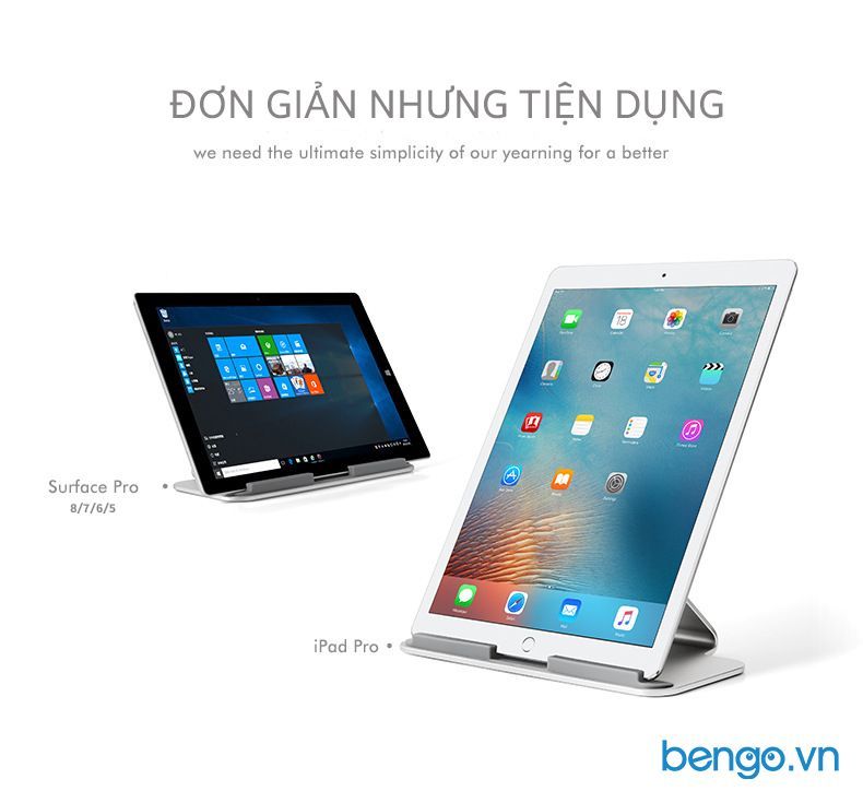 Đế Dựng/Chân Đế IPad/Surface/Máy Tính Bảng Nhôm Nguyên Khối UP - AP-7D
