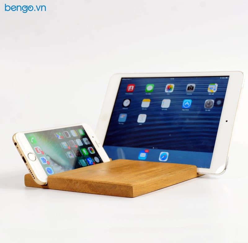 Đế dựng điện thoại, tablet bằng gỗ