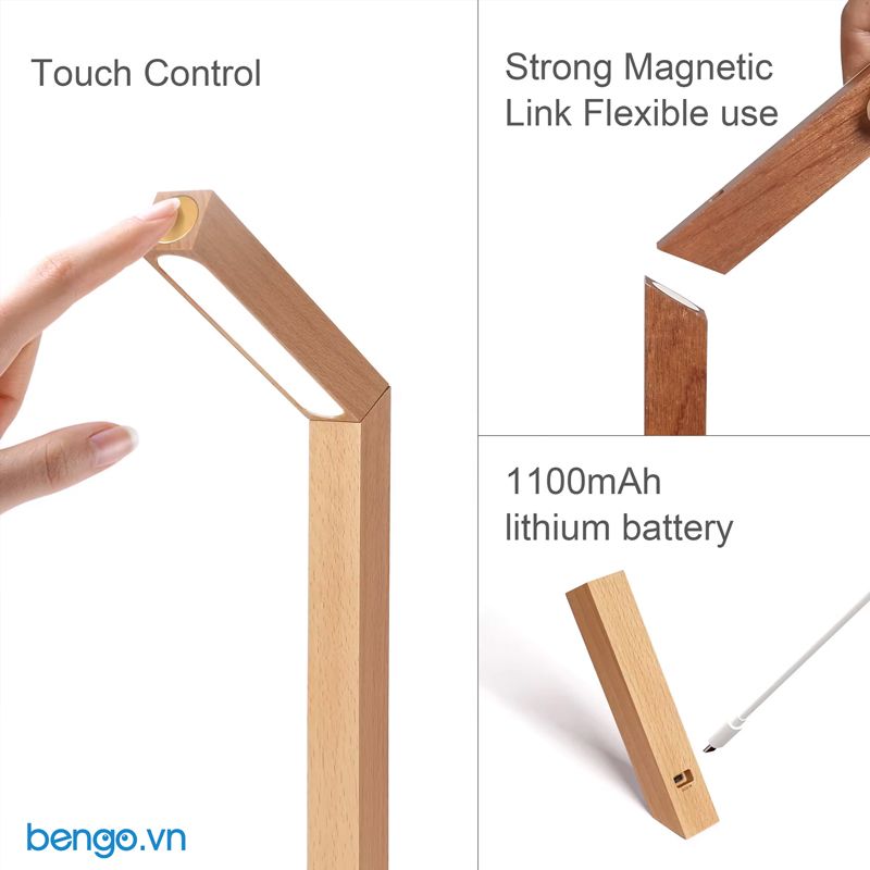 Đèn tối giản để bàn, treo tường, cầm tay LED sạc USB-C