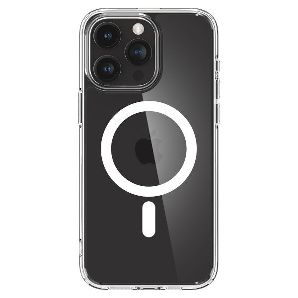 Ốp lưng iPhone 15 Pro Max SPIGEN Crystal Hybrid MagFit White