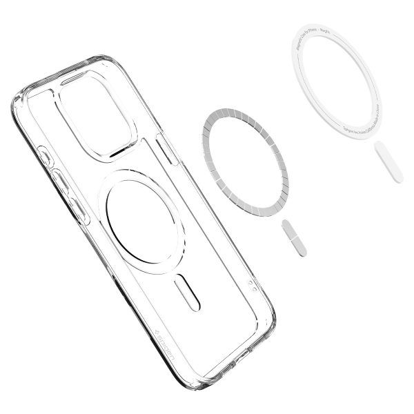 Ốp lưng iPhone 15 Pro Max SPIGEN Crystal Hybrid MagFit White