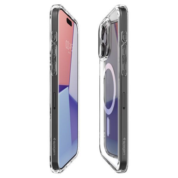 Ốp lưng iPhone 15 Pro Max SPIGEN Crystal Hybrid MagFit White