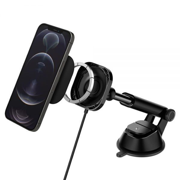 SẠC MAGSAFE XE HƠI SPIGEN ONETAP PRO WIRELESS MAGNETIC CAR CHARGER DASHBOARD (MAGFIT)