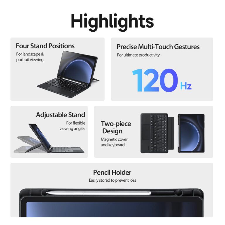 Bao da bàn phím Galaxy Tab S9/S9 FE 11