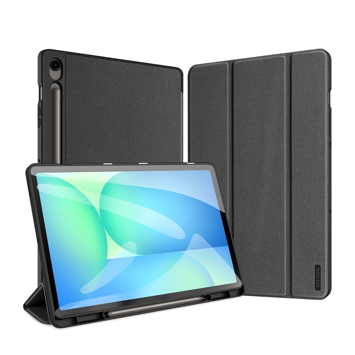 Bao da Samsung Galaxy Tab S10 FE Plus Duxducis Domo Series có ngăn đựng bút