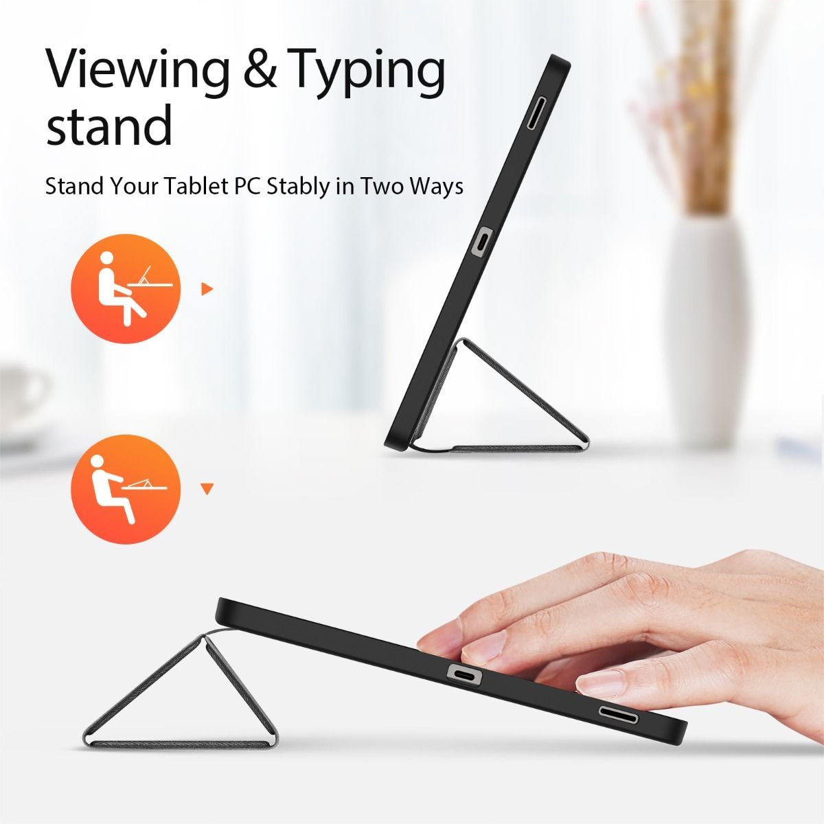 Bao da Samsung Galaxy Tab S10 FE Plus Duxducis Domo Series có ngăn đựng bút