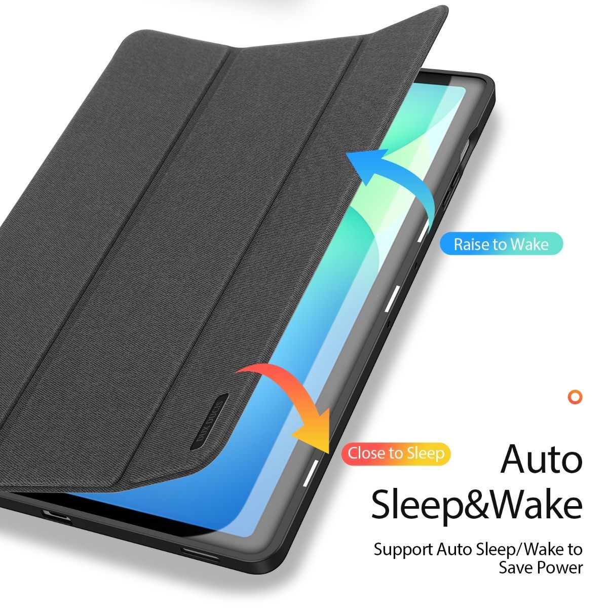 Bao da Samsung Galaxy Tab S10 FE Plus Duxducis Domo Series có ngăn đựng bút
