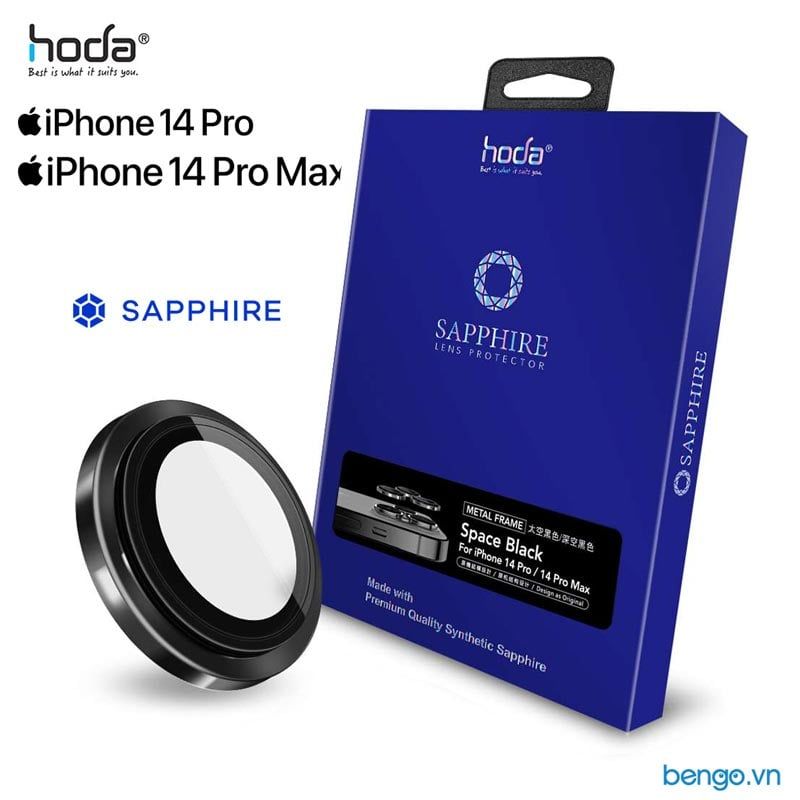 Dán cường lực bảo vệ camera HODA Sapphire iPhone 14 Pro/14 Pro Max
