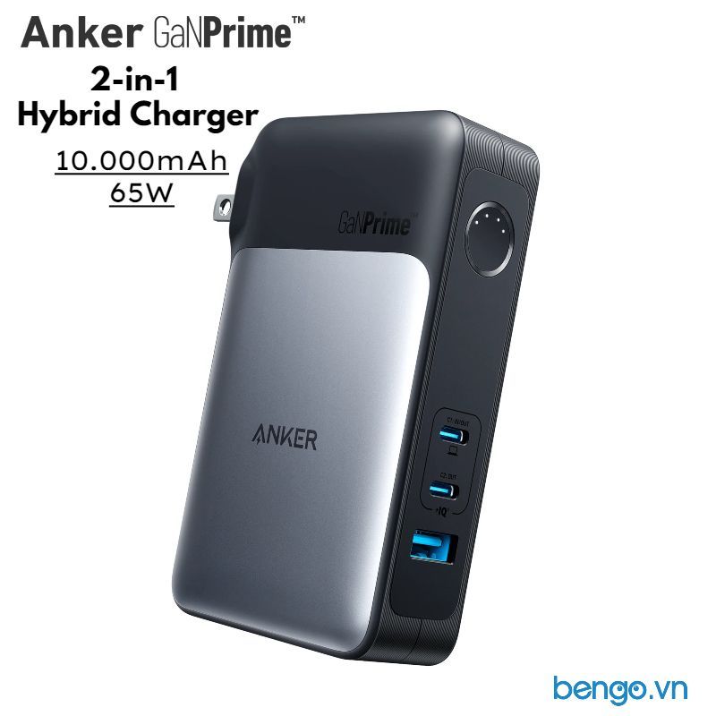 Anker 733 Power Bank 2 In 1 10.000mAh (GaNPrime PowerCore 65W) - A1651