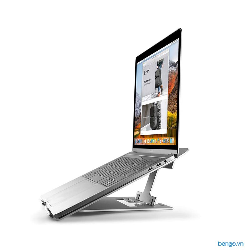 Đế dựng Laptop, MacBoook Air/Pro, Dell XPS, Surface Laptop TOMTOC nhôm cao cấp - B4-002S