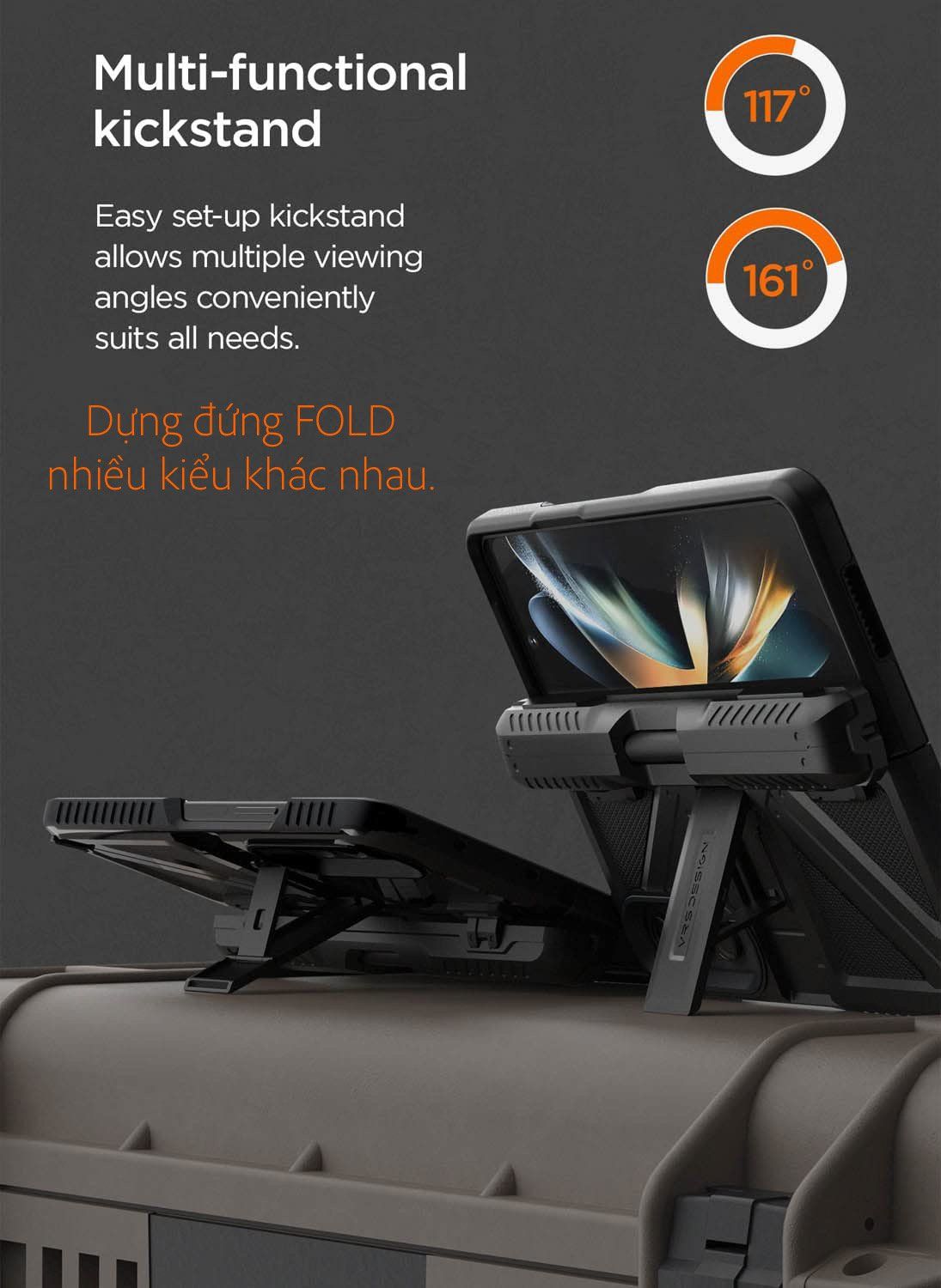 Ốp lưng Samsung Galaxy Z Fold 4 Terra Guard Ultimate S VRS Design