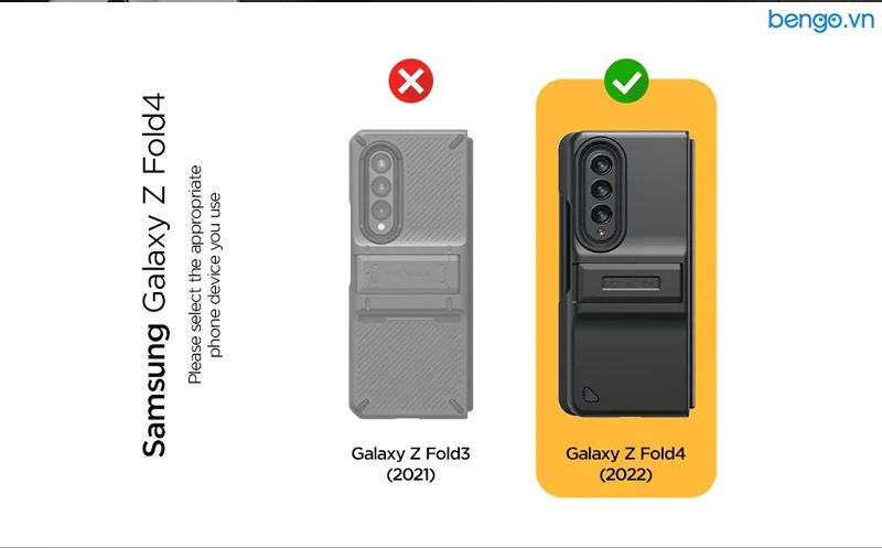 Ốp Lưng Samsung Galaxy Z Fold 4 5G VRS Design Quick Stand Modern Pro - Đen