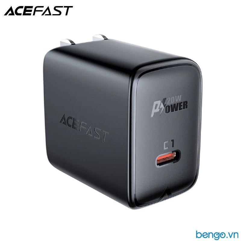 Sạc Nhanh ACEFAST A3 PD3.0 20W 1 Cổng USB-C (US) - Bảo Hành 24 Tháng