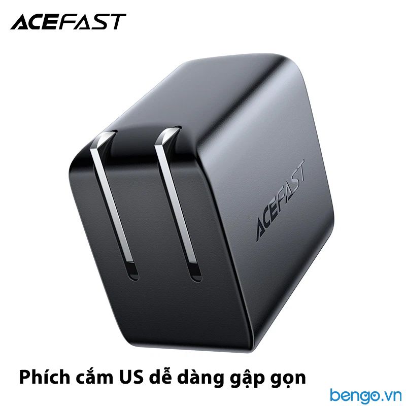Sạc Nhanh ACEFAST A3 PD3.0 20W 1 Cổng USB-C (US) - Bảo Hành 24 Tháng