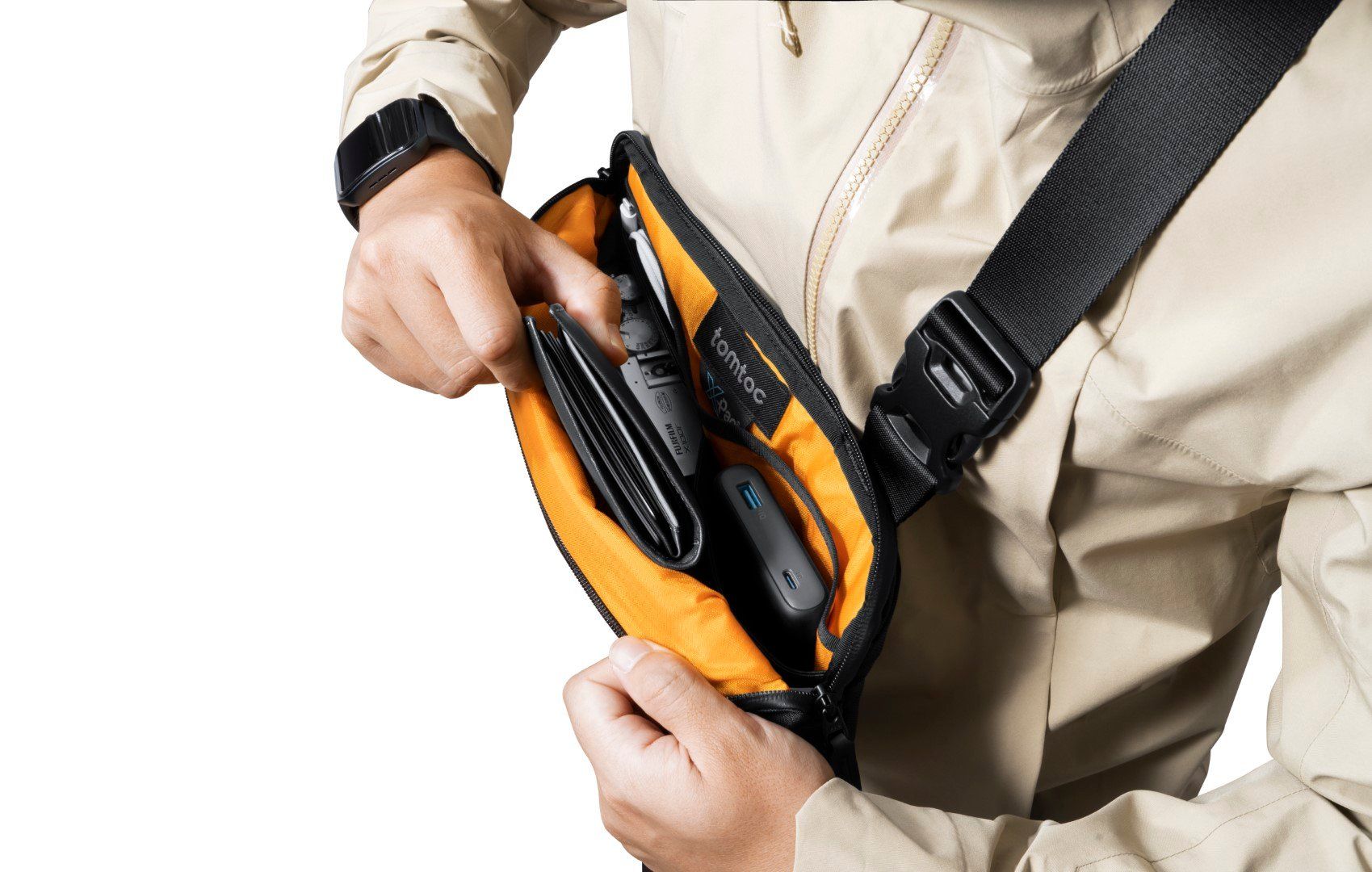 TÚI ĐEO CHÉO TOMTOC (USA) COMPACT EDC X-PAC SLING BAG – H02A4D2