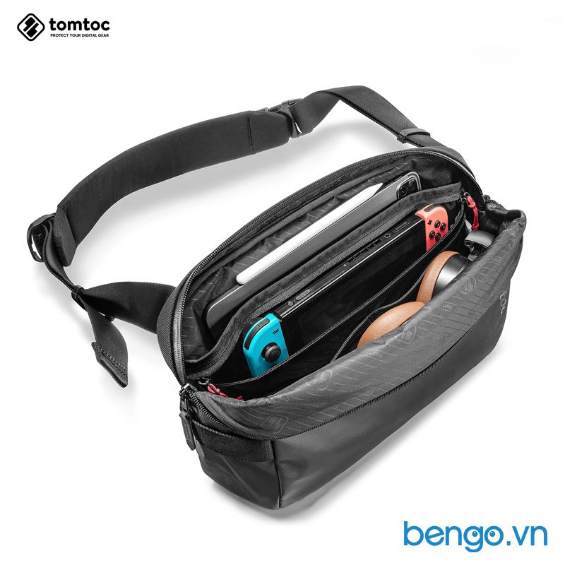 TÚI ĐEO CHÉO TOMTOC (USA) URBAN CODURA SLING BAG TRAVEL & WORK 11-INCH H02-B04D01