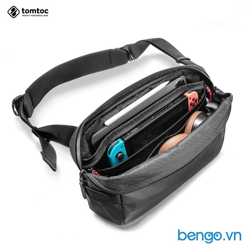 TÚI ĐEO CHÉO TOMTOC (USA) URBAN CODURA SLING BAG TRAVEL & WORK 11-INCH H02-B04D01