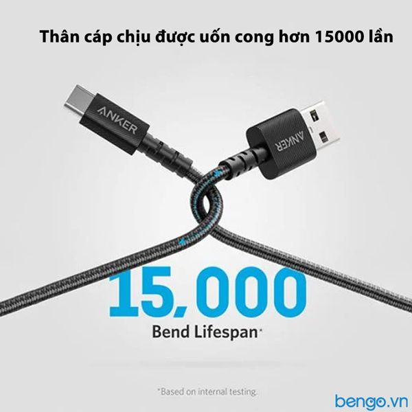 Cáp Điện Thoại Anker PowerLine Select+ USB-C To USB 2.0 Dài 0.9m/1.8m