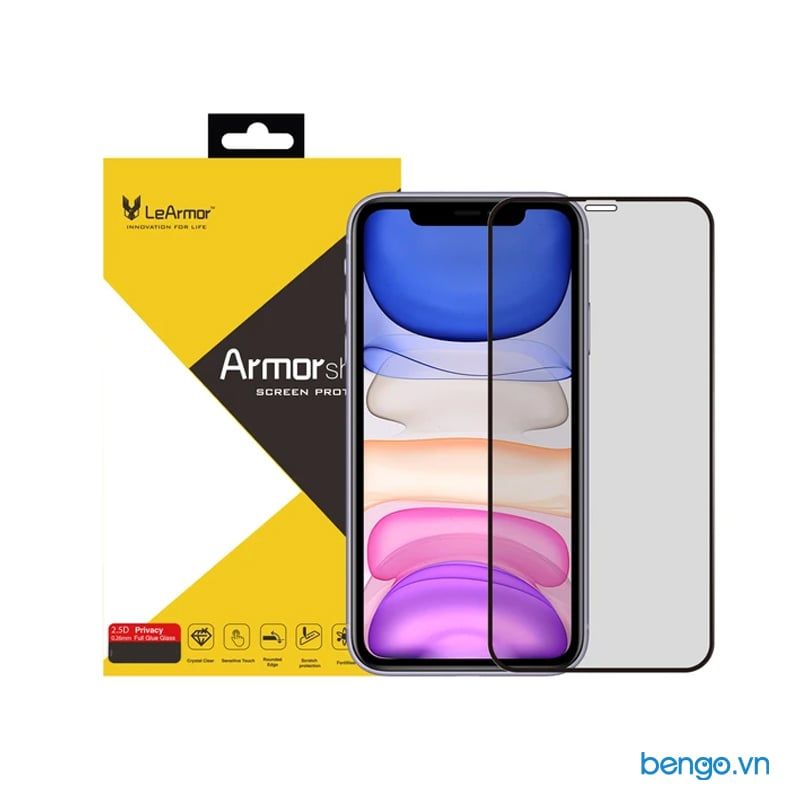 Dán Cường Lực IPhone 11 Pro Max/IPhone 11 Pro/IPhone 11 LeArmor 2.5D Full Chống Nhìn Trộm