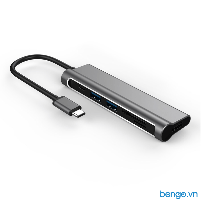 Hub 6 trong 1 JCPAL USB-C Mutiport hỗ trợ 4K HDMI