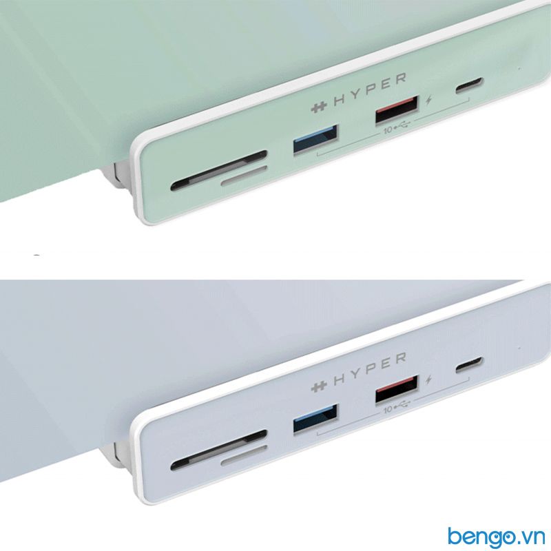Cổng chuyển chuyên dụng iMac 24″ HYPERDRIVE 6 in 1 USB-C HUB - HD34A8 kèm 7 miếng dán theo màu iMac 24″