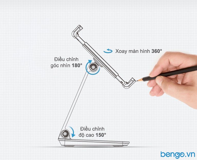 Chân dựng điện thoại, máy tính bảng UP full size Universal - AP-7X/AP-7XN