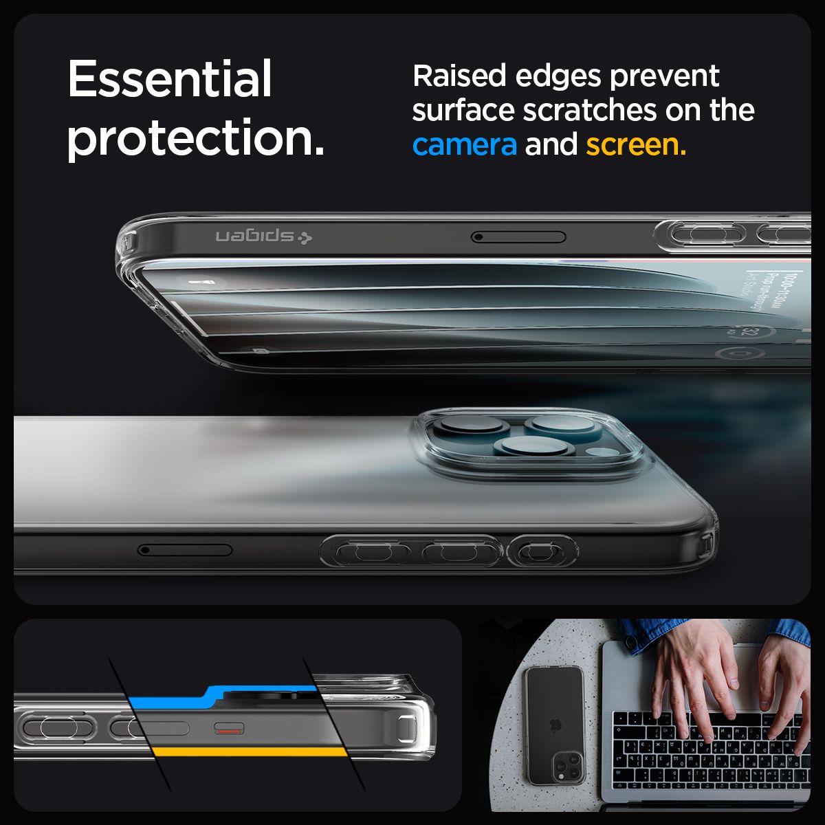 Ốp lưng iPhone 15 Pro Max Spigen Liquid Crystal